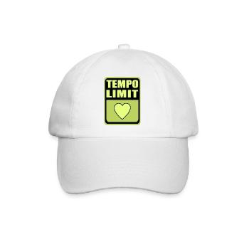 Tempolimit - Baseballkappe - Weiß/Weiß - Vorne