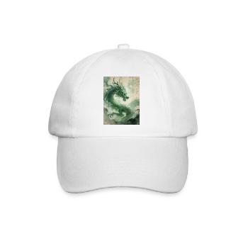 Der Aufstieg des Drachen: Qinglong – Östlicher Wohlstand - Baseballkappe - Weiß/Weiß - Vorne