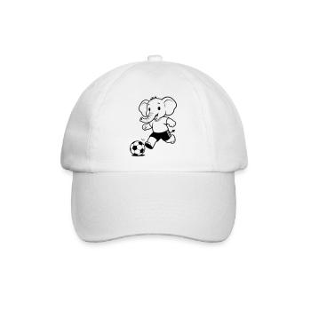 Elephant Football - Baseballkappe - Weiß/Weiß - Vorne