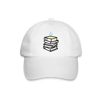 Bücherstapel Stern Fantasy Lesen Buchclub - Baseballkappe - Weiß/Weiß - Vorne
