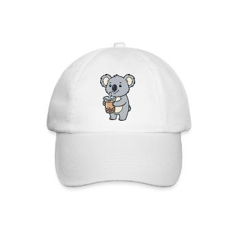 Koala-Bubble-Tea - Baseballkappe - Weiß/Weiß - Vorne