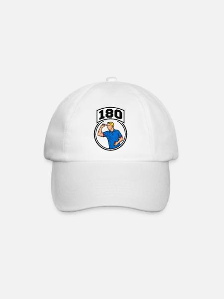 180 Pfeile - Baseballkappe - Weiß/Weiß