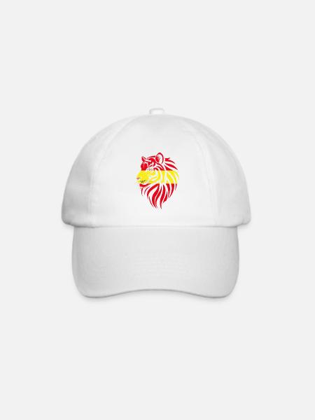 Espana - Spanien - Tiger-Flaggen - Baseballkappe - Weiß/Weiß