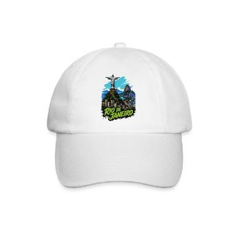 Rio de Janeiro Silhouette - Baseballkappe - Weiß/Weiß - Vorne
