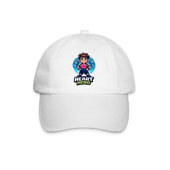 Heldin bzw. Held aller Herzen - Baseballkappe - Weiß/Weiß - Vorne