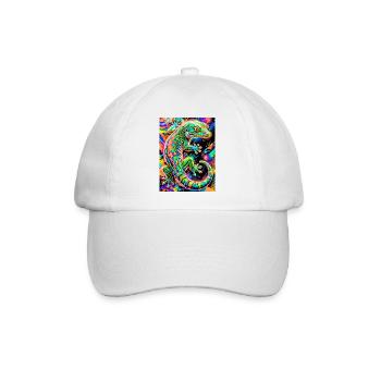 Gecko - Baseballkappe - Weiß/Weiß - Vorne
