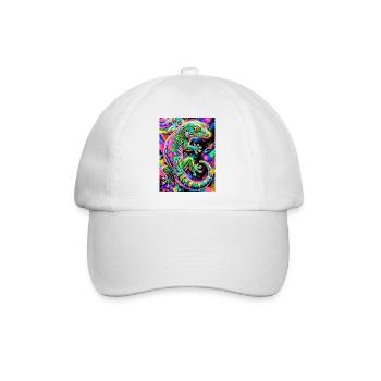 Gecko - Baseballkappe - Weiß/Weiß - Vorne