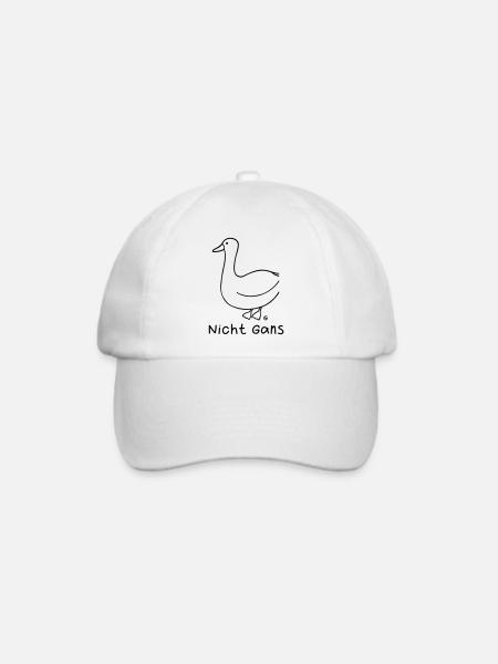 Nicht Gans - Baseballkappe - Weiß/Weiß