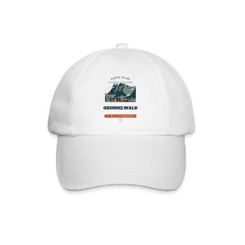 Reiseabzeichen des Gletscherdorfes Grindelwald - Baseballkappe - Weiß/Weiß - Vorne