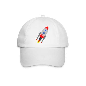 Rakete - Baseballkappe - Weiß/Weiß - Vorne