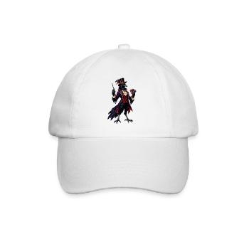 Rabenmagier im viktorianischen Stil - Baseballkappe - Weiß/Weiß - Vorne