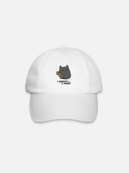 I identify as..... - Baseballkappe - Weiß/Weiß