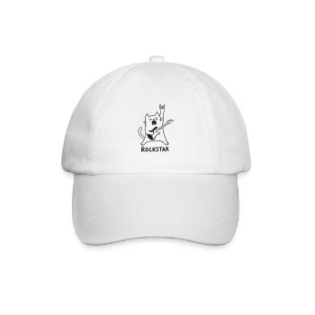 Rock Cat - Baseballkappe - Weiß/Weiß - Vorne