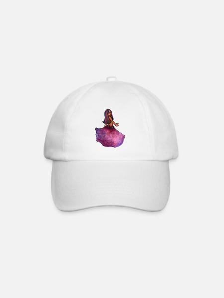 Samttanzprinzessin - Baseballkappe - Weiß/Weiß