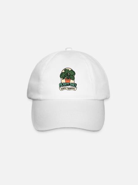 Monstera TODAY! - Baseballkappe - Weiß/Weiß