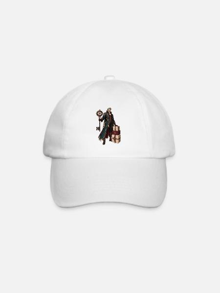 Runenmagier mit Geschenken - Baseballkappe - Weiß/Weiß