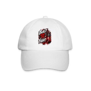 Gebaut für den Kampf - Baseballkappe - Weiß/Weiß - Vorne