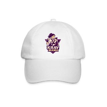 Krav Mama Kriegermama - Baseballkappe - Weiß/Weiß - Vorne