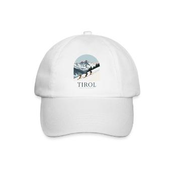 Tirol Austria Alpine Skiing - Baseballkappe - Weiß/Weiß - Vorne