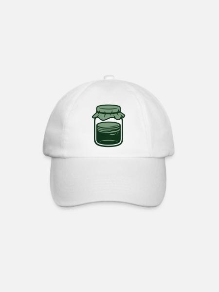 Einmachglas Vorratsglas Icon - Baseballkappe - Weiß/Weiß