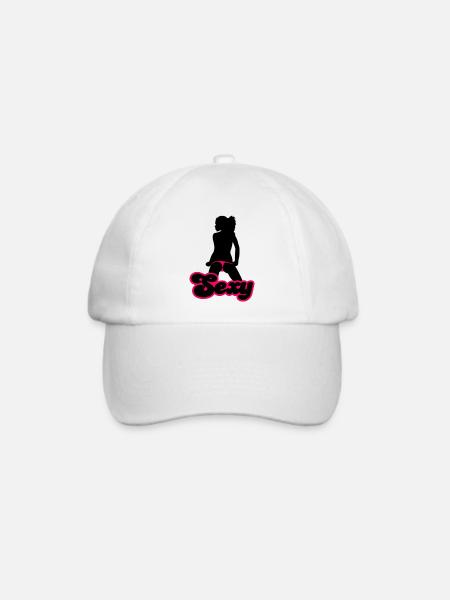 Sexy - Baseballkappe - Weiß/Weiß