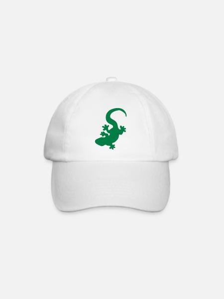 Ein Gecko - Baseballkappe - Weiß/Weiß