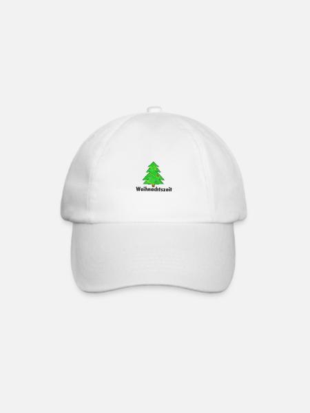 Weihnachtsbaum weinachtsbaum mit Slogan Text - Baseballkappe - Weiß/Weiß