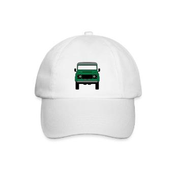 Englischer Geländewagen - Baseballkappe - Weiß/Weiß - Vorne