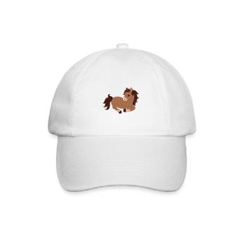 Pony Shirt · niedliches Pferdchen · Geschenk - Baseballkappe - Weiß/Weiß - Vorne