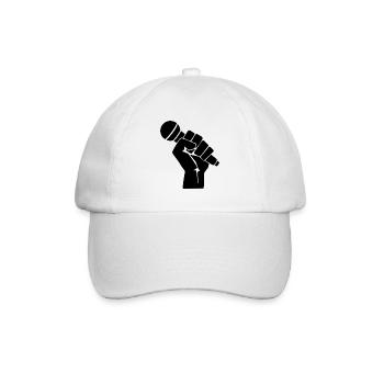 RAP, RAPPER - Baseballkappe - Weiß/Weiß - Vorne