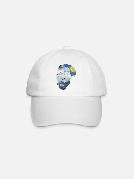 Van Gogh Traumsterne Grafik - Baseballkappe - Weiß/Weiß