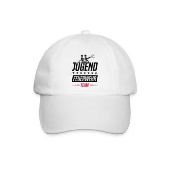 feuerwehr jugendfeuerwehr team - Baseballkappe - Weiß/Weiß - Vorne