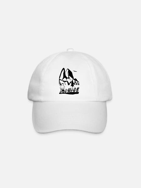 Husky Schlittenfahren - Baseballkappe - Weiß/Weiß