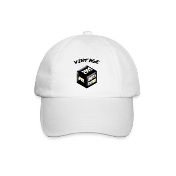 VINTAGE 2005 APRIL, Geschenk zum 18. Geburtstag - Baseballkappe - Weiß/Weiß - Vorne