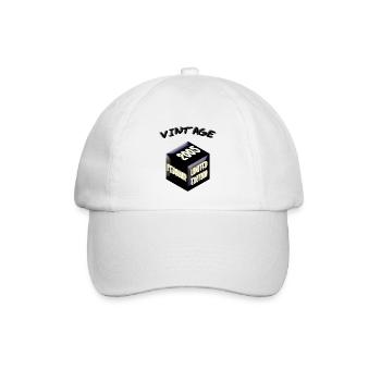 VINTAGE 2005 FEBRUAR, Geschenk zum 18. Geburtstag - Baseballkappe - Weiß/Weiß - Vorne