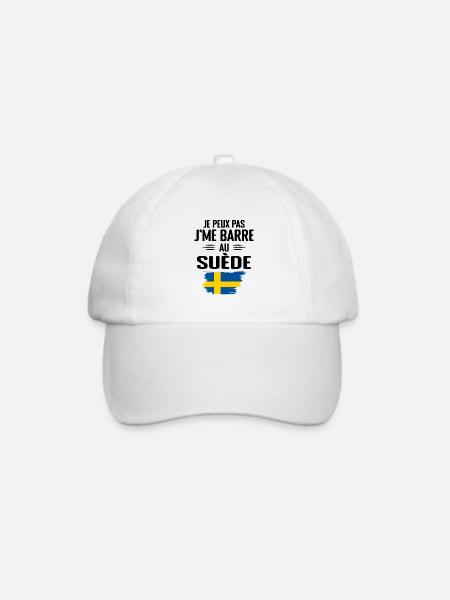 Ich kann nicht in Schweden bar sein - Baseballkappe - Weiß/Weiß
