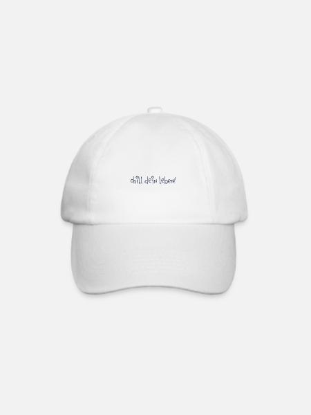 chill dein leben - Baseballkappe - Weiß/Weiß