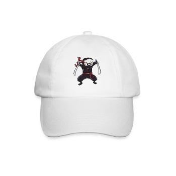 Perfektes Kinder Samurai, Ninja, Ninjas Geschenk - Baseballkappe - Weiß/Weiß - Vorne