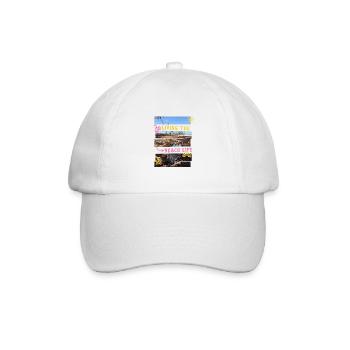 Sarkastisches Sommer Design Müll am Strand - Baseballkappe - Weiß/Weiß - Vorne