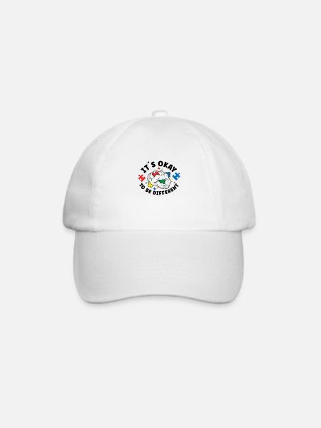 Autism Awareness Autism Disease Autistic Gift - Baseballkappe - Weiß/Weiß