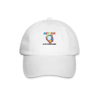 Autism Awareness Autism Disease Autistic Gift - Baseballkappe - Weiß/Weiß - Vorne