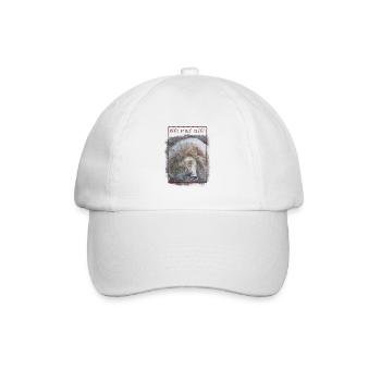 Löwengesicht Malen Kunstwerk - Baseballkappe - Weiß/Weiß - Vorne