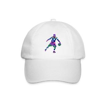 basketball basketballspieler "colorful allstar" - Baseballkappe - Weiß/Weiß - Vorne