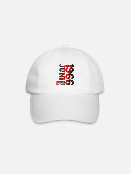 1966 Juni Limited Edition Geburtstag Geschenk - Baseballkappe - Weiß/Weiß