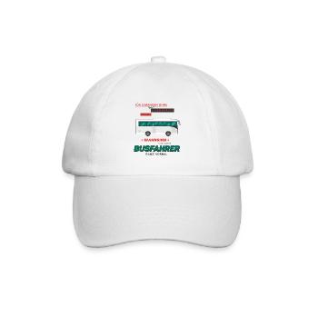 Busfahrer Geschenk • Wahnsinn Superkraft Shirt - Baseballkappe - Weiß/Weiß - Vorne