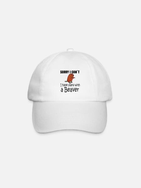 BEAVER: Plans with a Beaver - Baseballkappe - Weiß/Weiß
