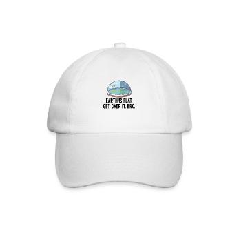 Flat Earth Theory Flat Earth Army Earth - Baseballkappe - Weiß/Weiß - Vorne