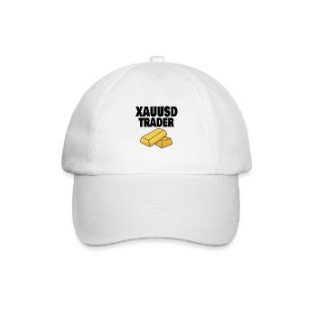 Gold Trader Forex Trader XAUUSD Trader - Baseballkappe - Weiß/Weiß - Vorne