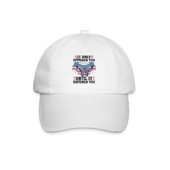 Gun Rights Gun Lover 2nd Amendment Gun Owner Gift - Baseballkappe - Weiß/Weiß - Vorne