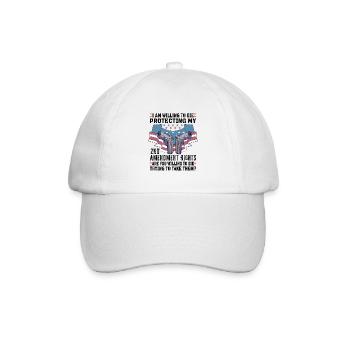 Gun Rights Gun Lover 2. Änderung Waffenbesitzer - Baseballkappe - Weiß/Weiß - Vorne